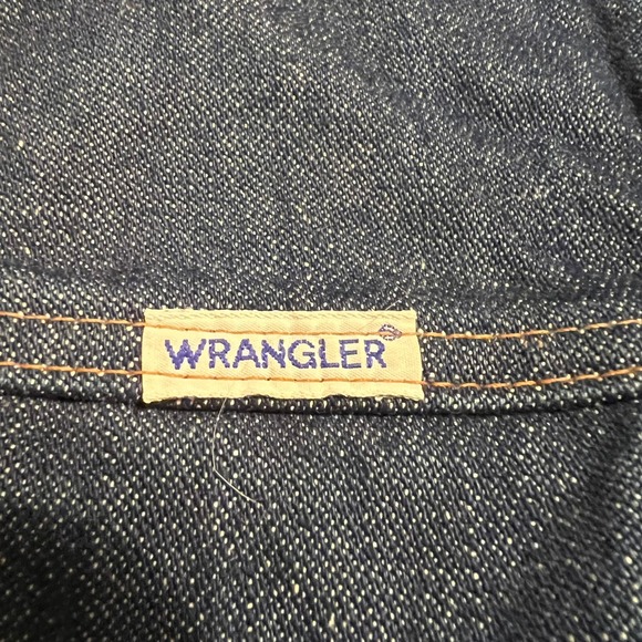 Wrangler Vintage Sherpa Lined‎ Denim Vest Women Blue Jean Trucker Style Made USA - Picture 2 of 6